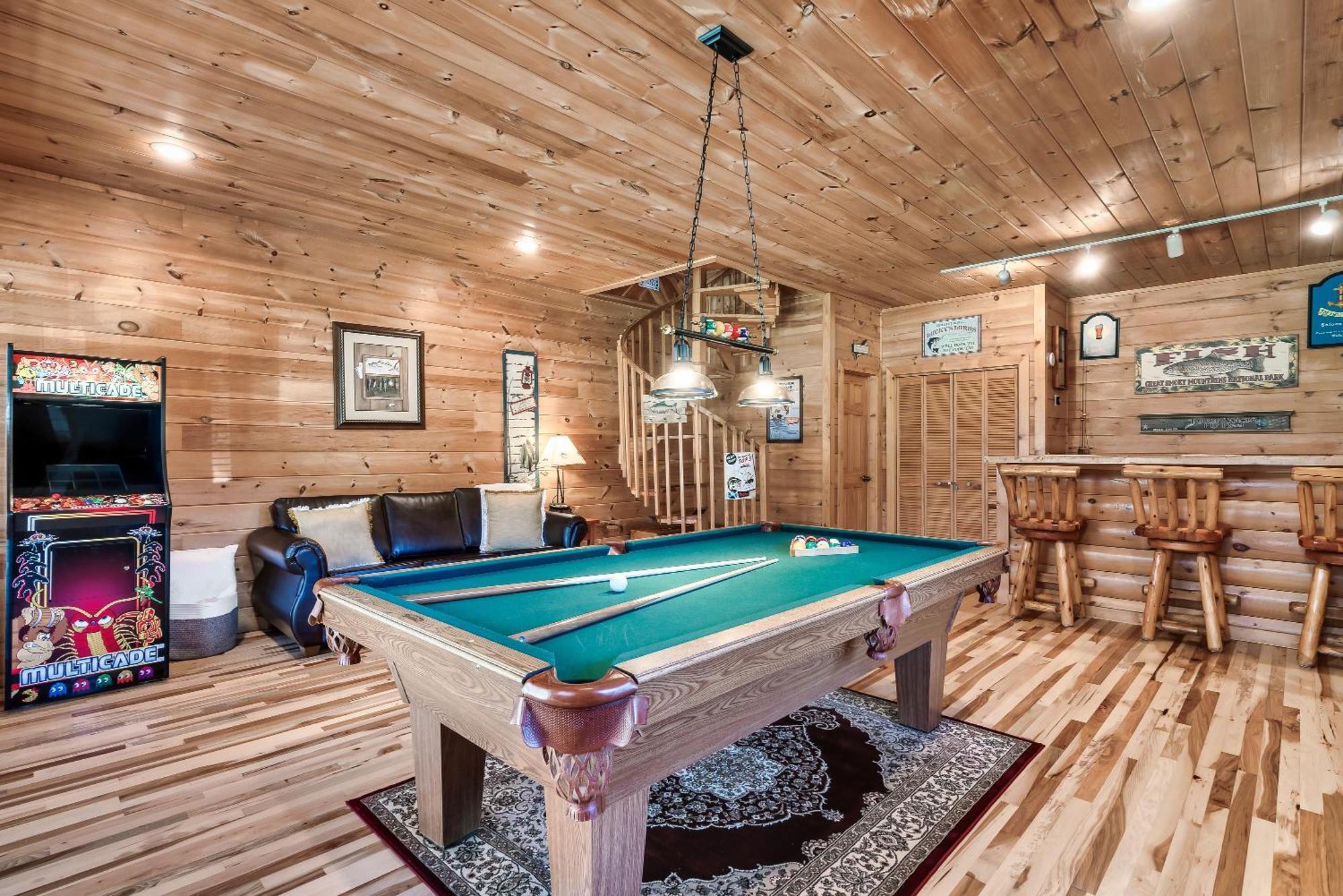 فيلا Spectacular Mtns Views With Private Hot Tub With Pool Table And Private Pond سيفيرفيل المظهر الخارجي الصورة